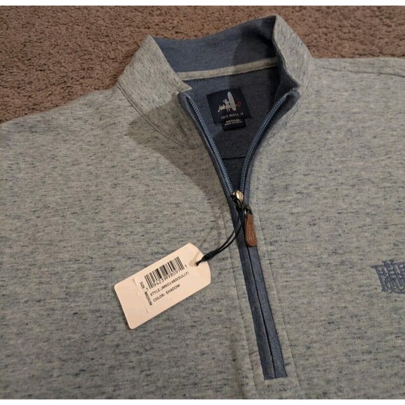 New w/ Tags! Johnnie-O Sully 1/4 Zip Pullover Shadow Blue JMKO1460 Men's Medium - Picture 4 of 8